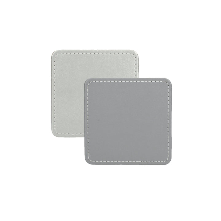 Creative Tops Silver Faux Leather Coasters