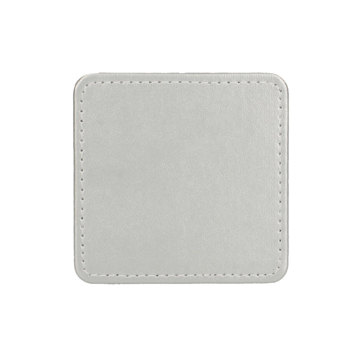 Creative Tops Silver Faux Leather Coasters