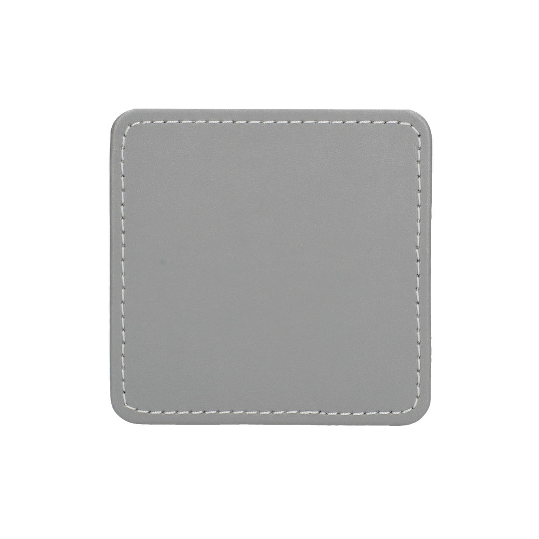 Creative Tops Silver Faux Leather Coasters
