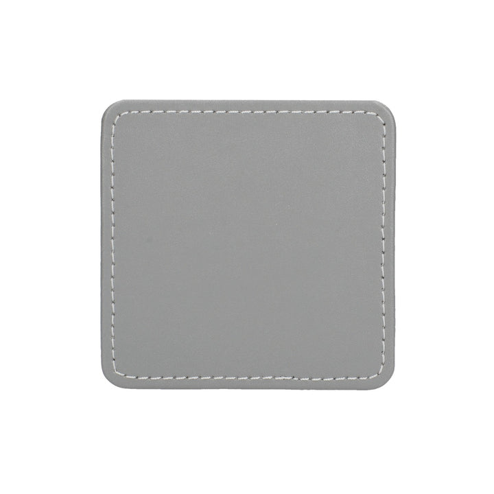 Creative Tops Silver Faux Leather Coasters