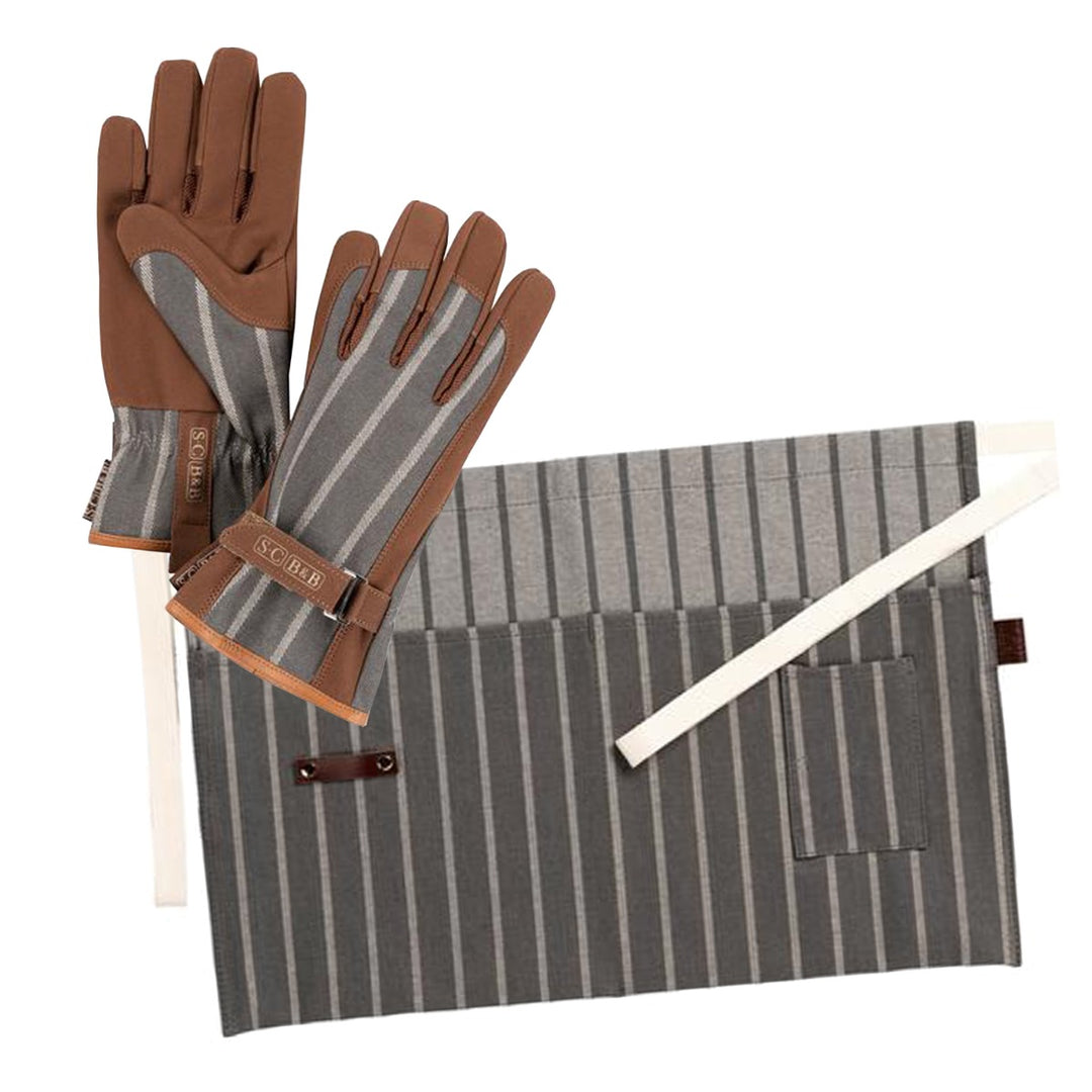 Sophie Conran Gloves & Waist Apron Set - Grey