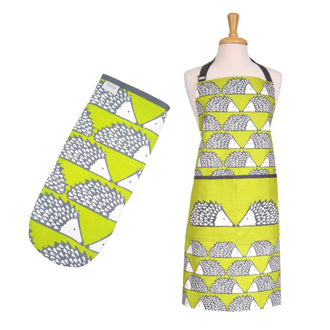 Scion Spike Apron & Oven Gauntlet Set - Green