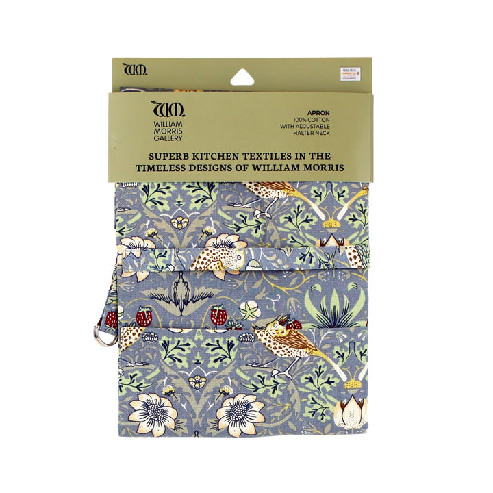 Le Chateau William Morris Strawberry Thief Apron - Blue