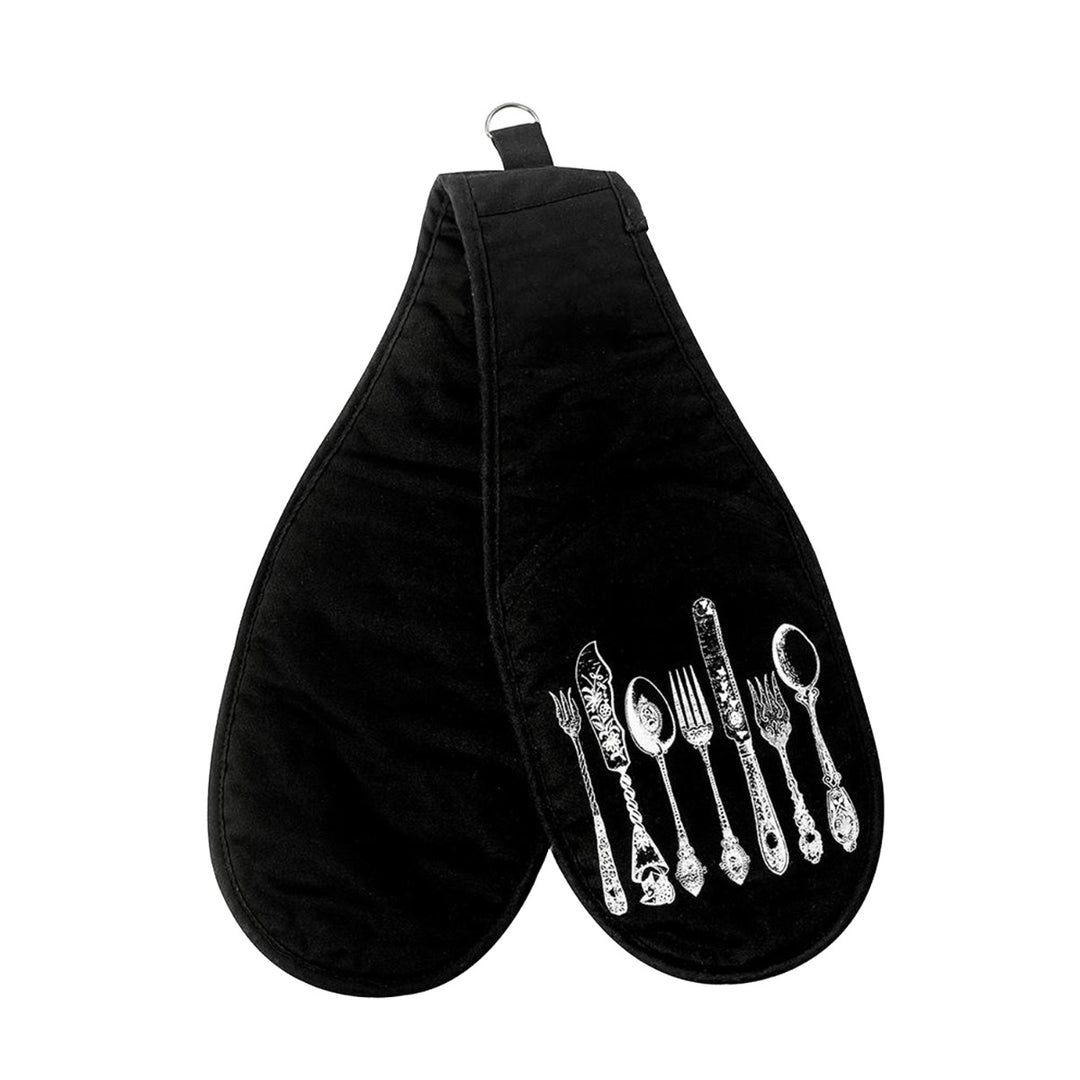 Stow Green Vintage Silverware Double Oven Glove