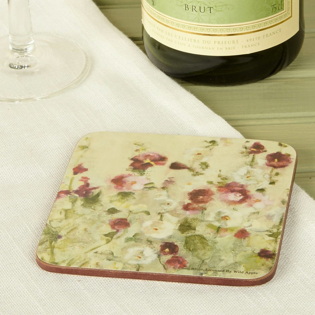 cork-backed coasters with Laquer finish