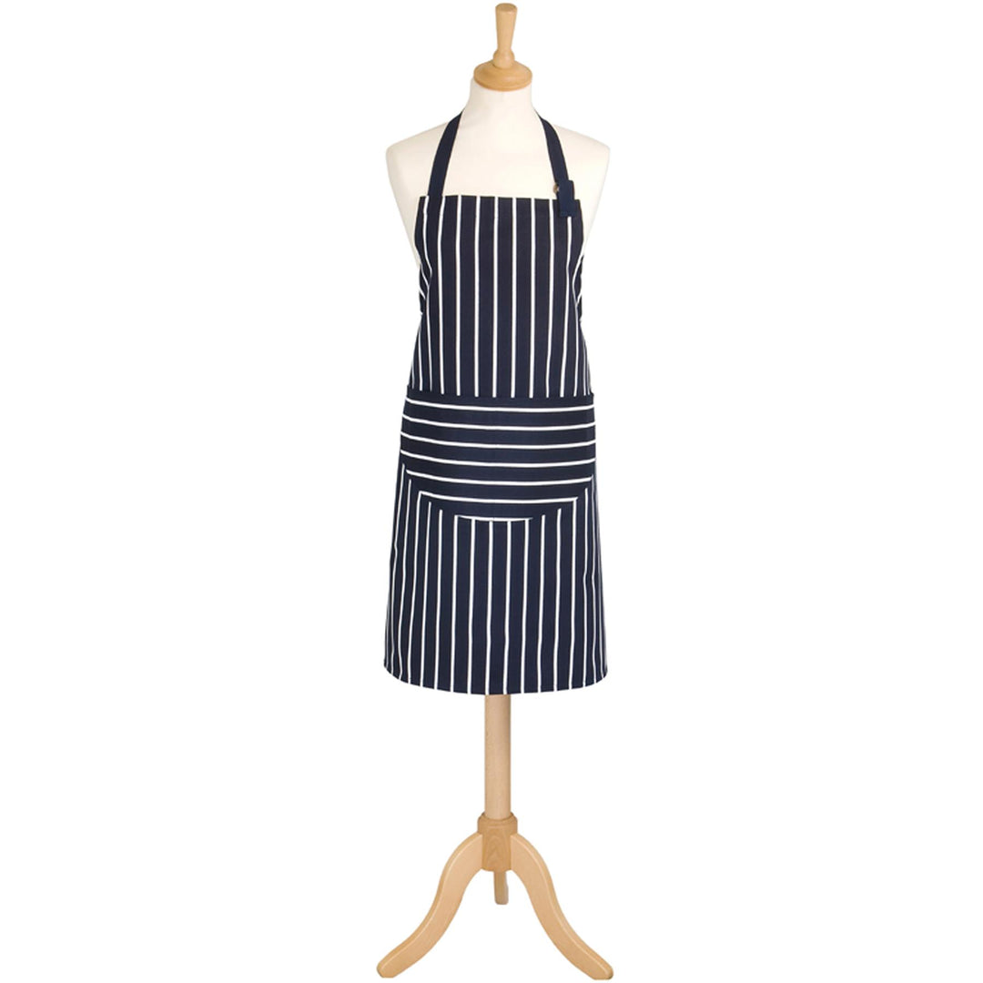 Dexam Butchers Stripe Navy Apron - 2 Lengths