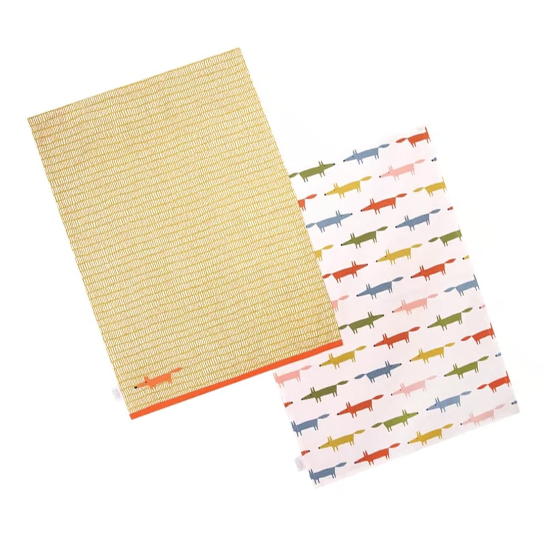 Scion Mr Fox 10th Anniversary Tea Towels Set