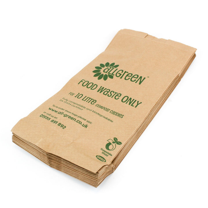 10L EcoSack Paper Compostable Caddy Liners