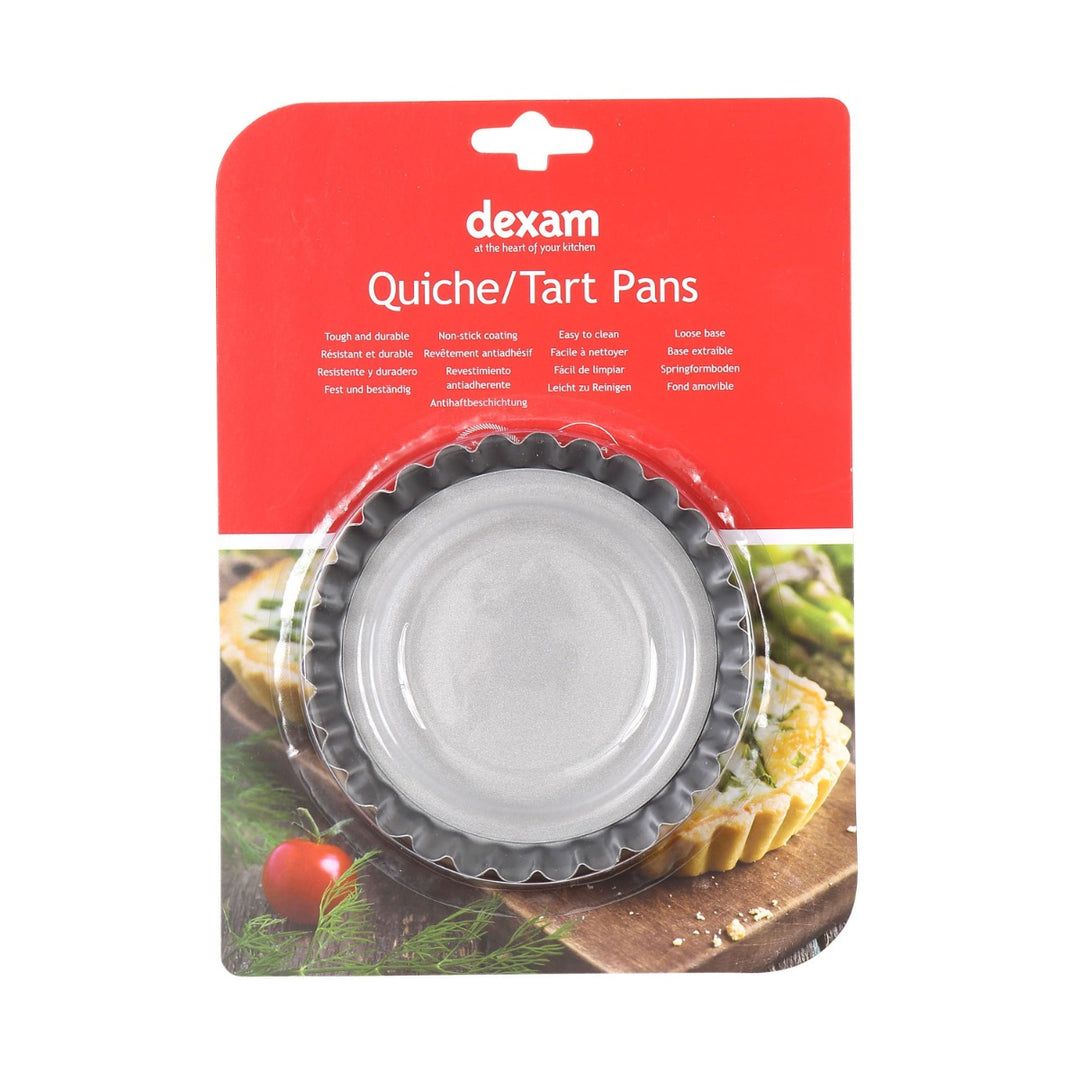 Dexam Non-Stick Quiche/Tart Pans Set - 2 Sizes