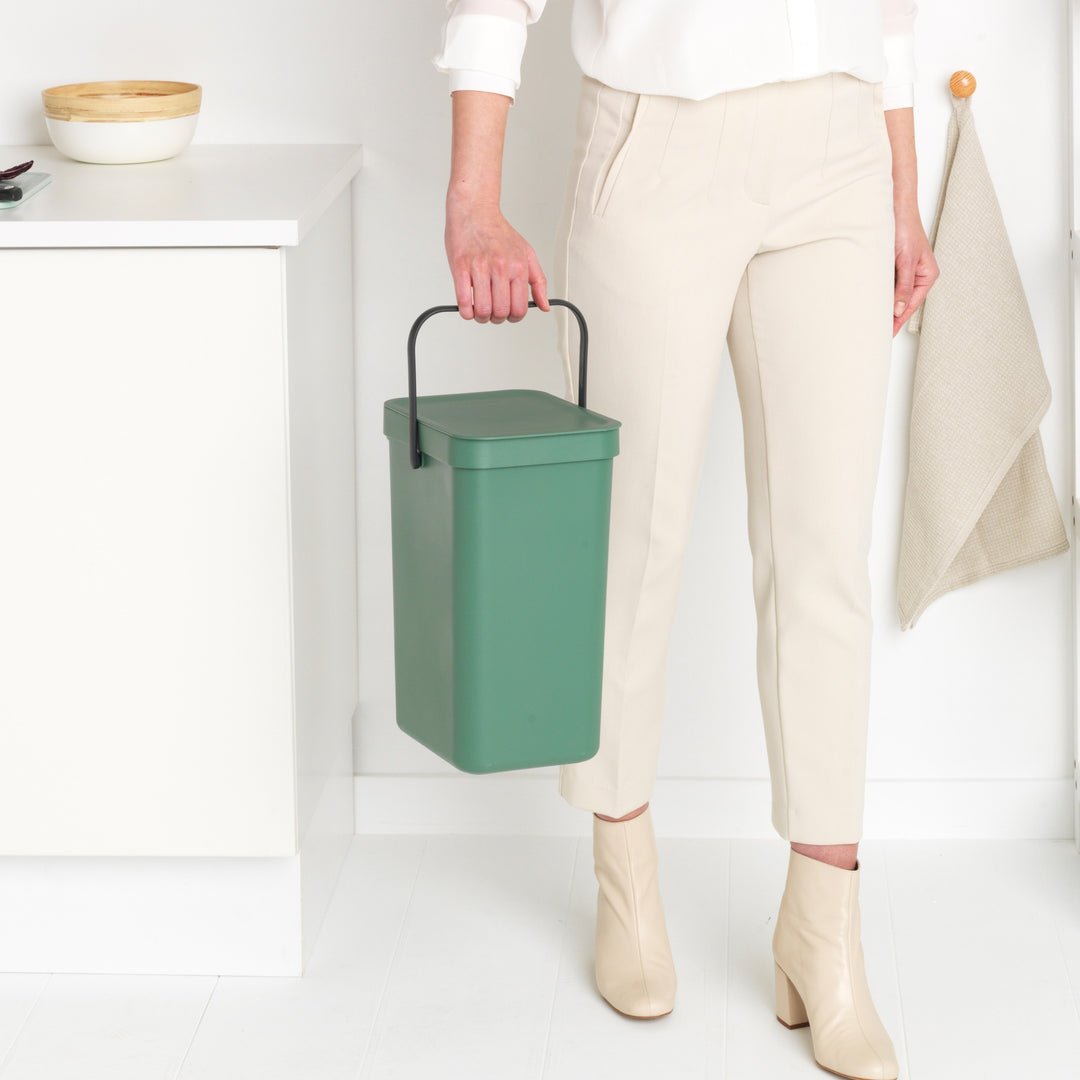 Brabantia Sort & Go Fir Green Recycling Bin - 12L Size