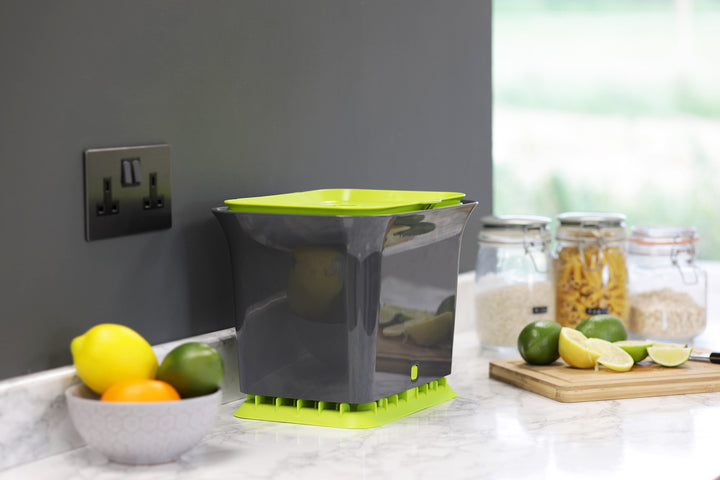 Full Circle Slate & Green Odour-Free Compost Collector