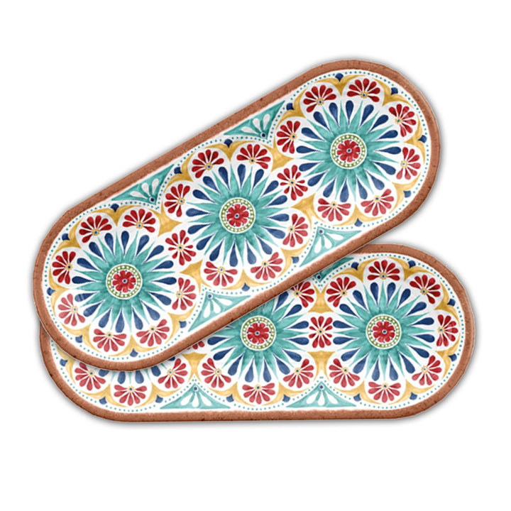Rio Medallion Melamine Oval Appetiser Trays