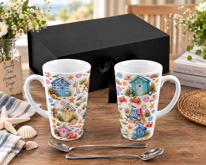 Purely Home Seaside Delights Latte Mug Gift Box Set