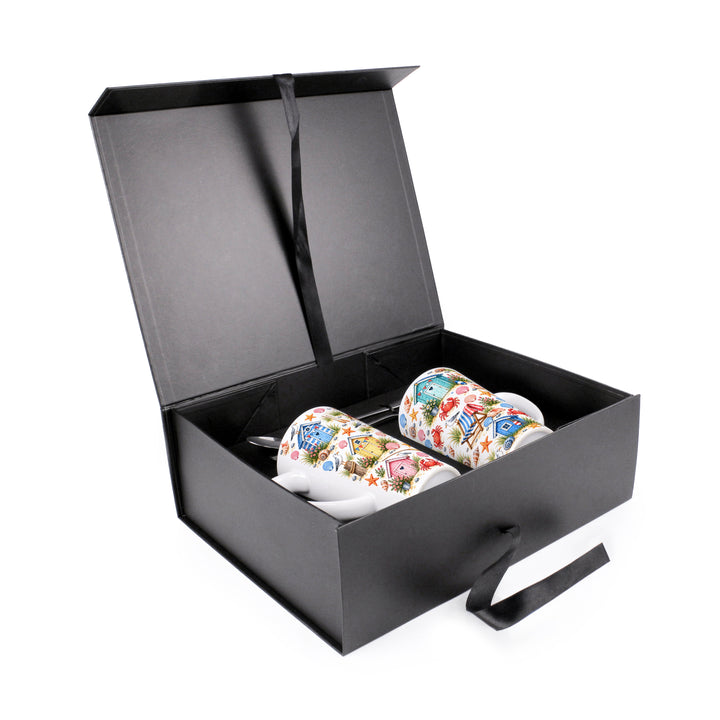 Purely Home Seaside Delights Latte Mug Gift Box Set