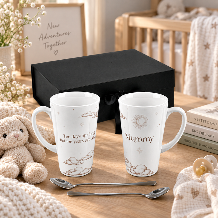 Purely Home New Parents Latte Mug Gift Box Set