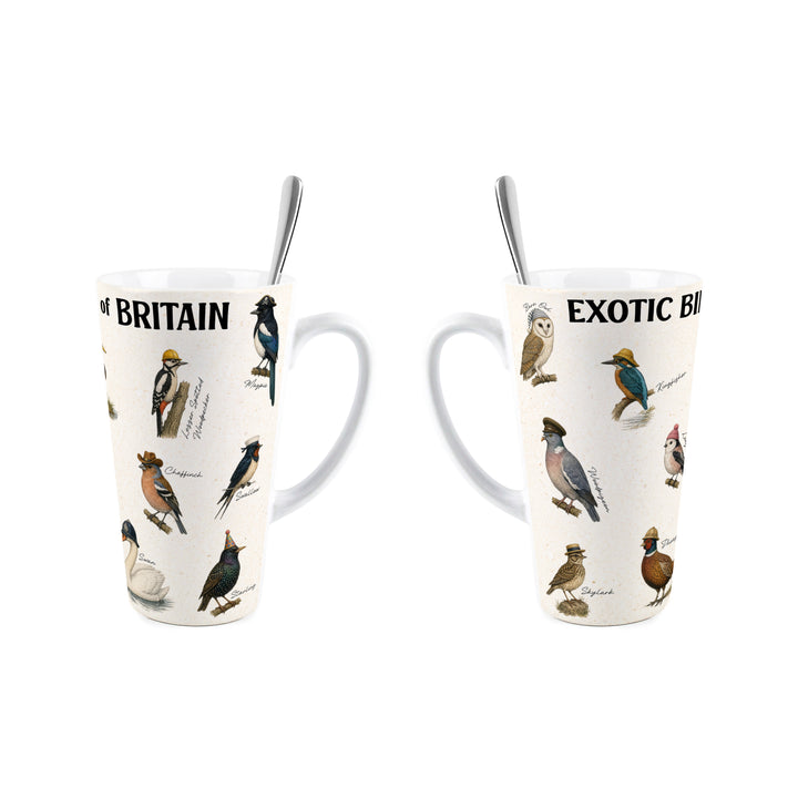Purely Home Exotic Birds of Britain Latte Mug Gift Box Set