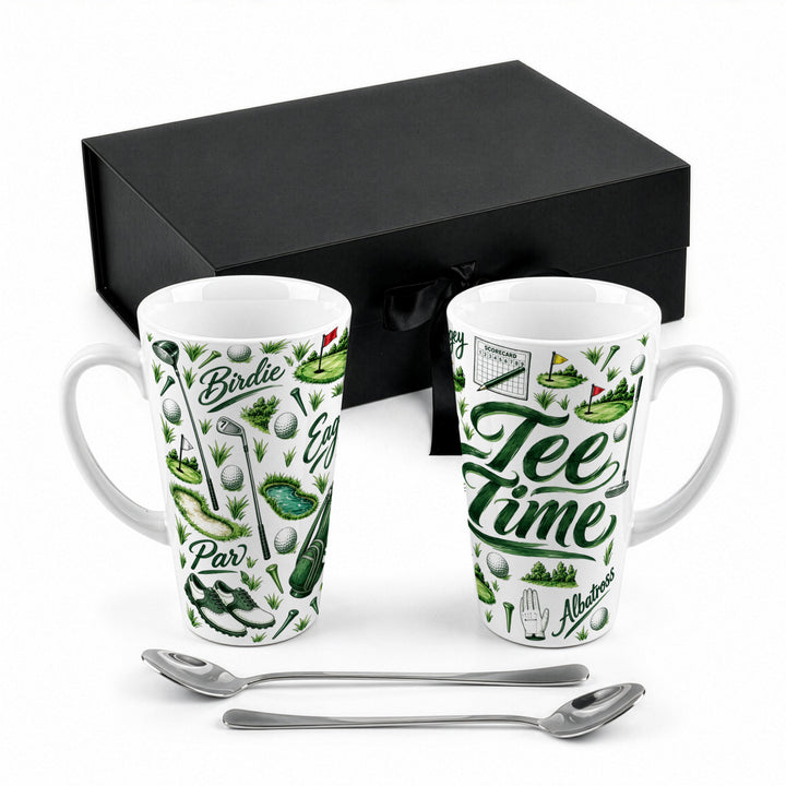 Purely Home Tee Time Latte Mug Gift Box Set
