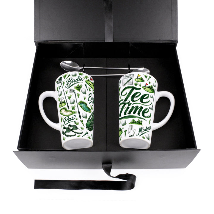 Purely Home Tee Time Latte Mug Gift Box Set