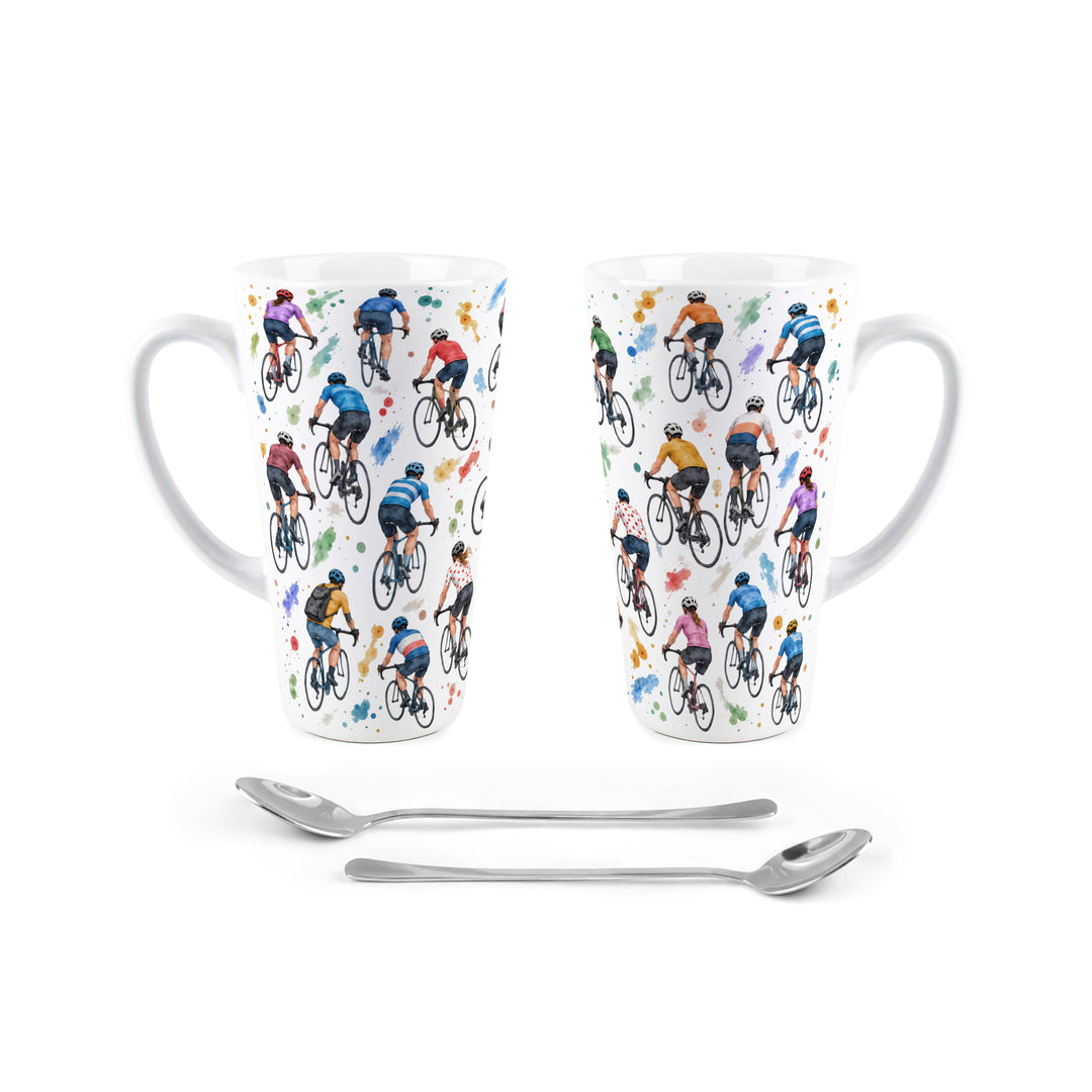 Purely Home Spokes & Splatters Latte Mug Gift Box Set