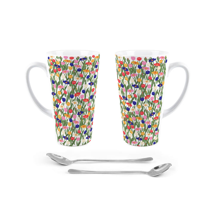Purely Home Tulip Fields Latte Mug Gift Box Set