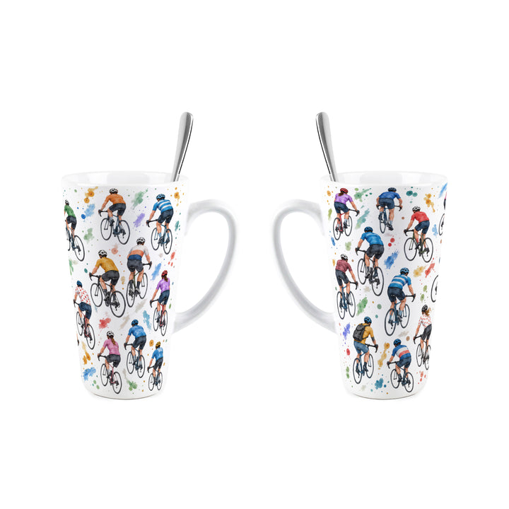 Purely Home Spokes & Splatters Latte Mug Gift Box Set