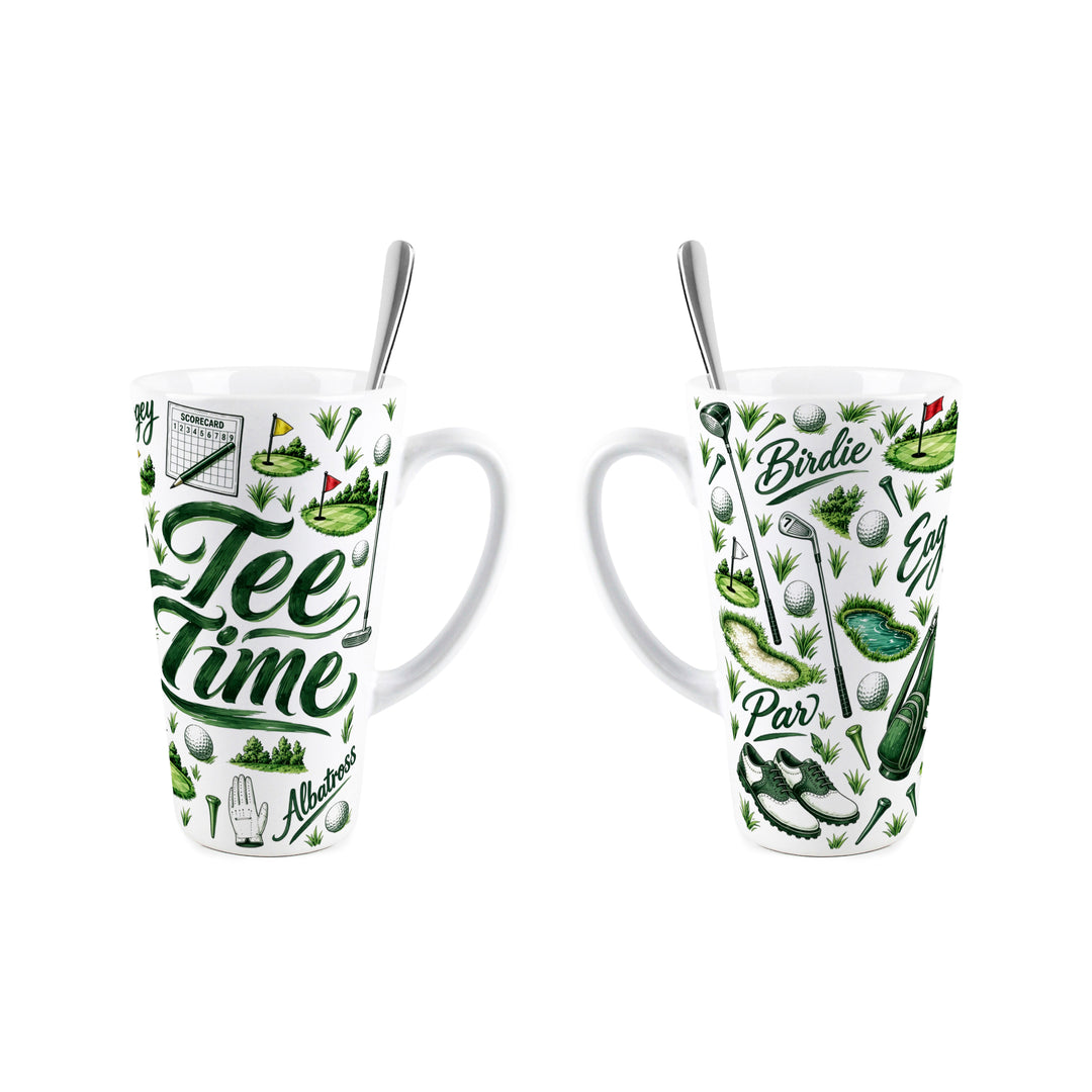 Purely Home Tee Time Latte Mug Gift Box Set