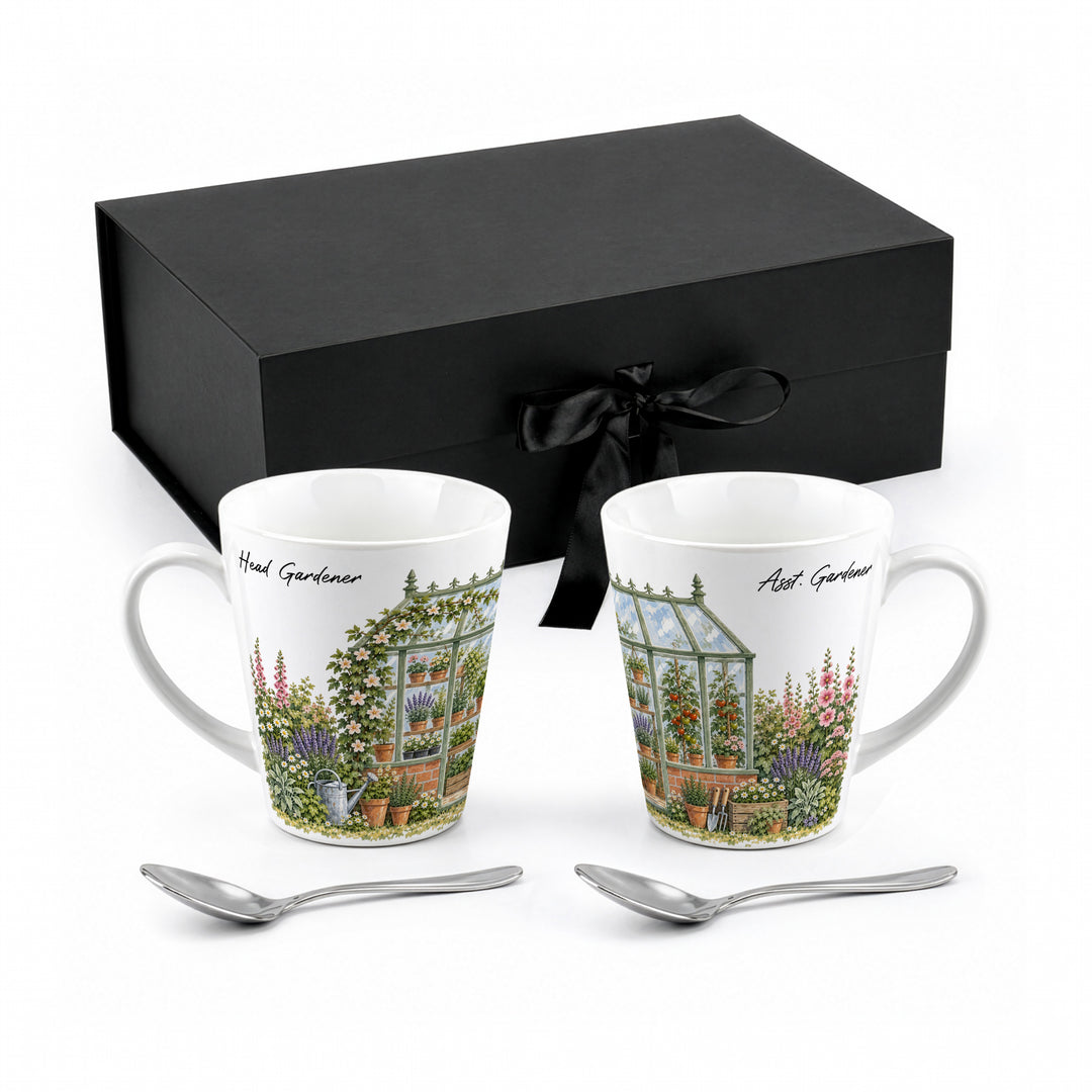 Purely Home Greenhouse Gardeners Latte Mug Gift Box Set