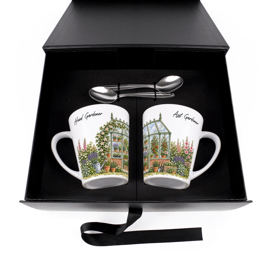 Purely Home Greenhouse Gardeners Latte Mug Gift Box Set