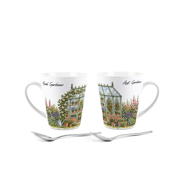 Purely Home Greenhouse Gardeners Latte Mug Gift Box Set