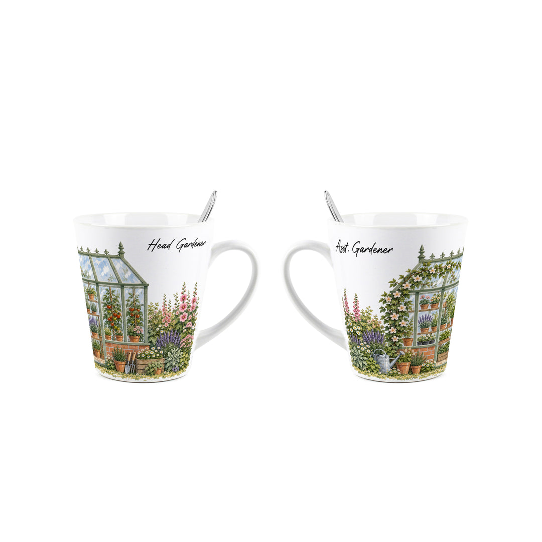 Purely Home Greenhouse Gardeners Latte Mug Gift Box Set