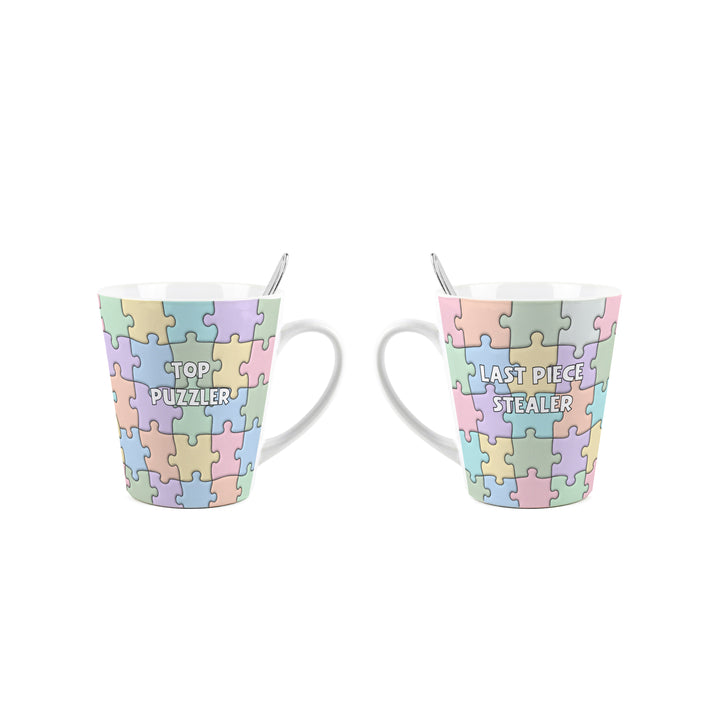 Purely Home Novelty Puzzle Lovers Latte Mug Gift Box Set