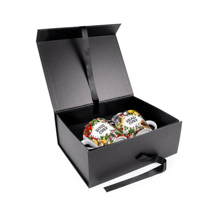 Purely Home Head & Sous Chef Latte Mug Gift Box Set