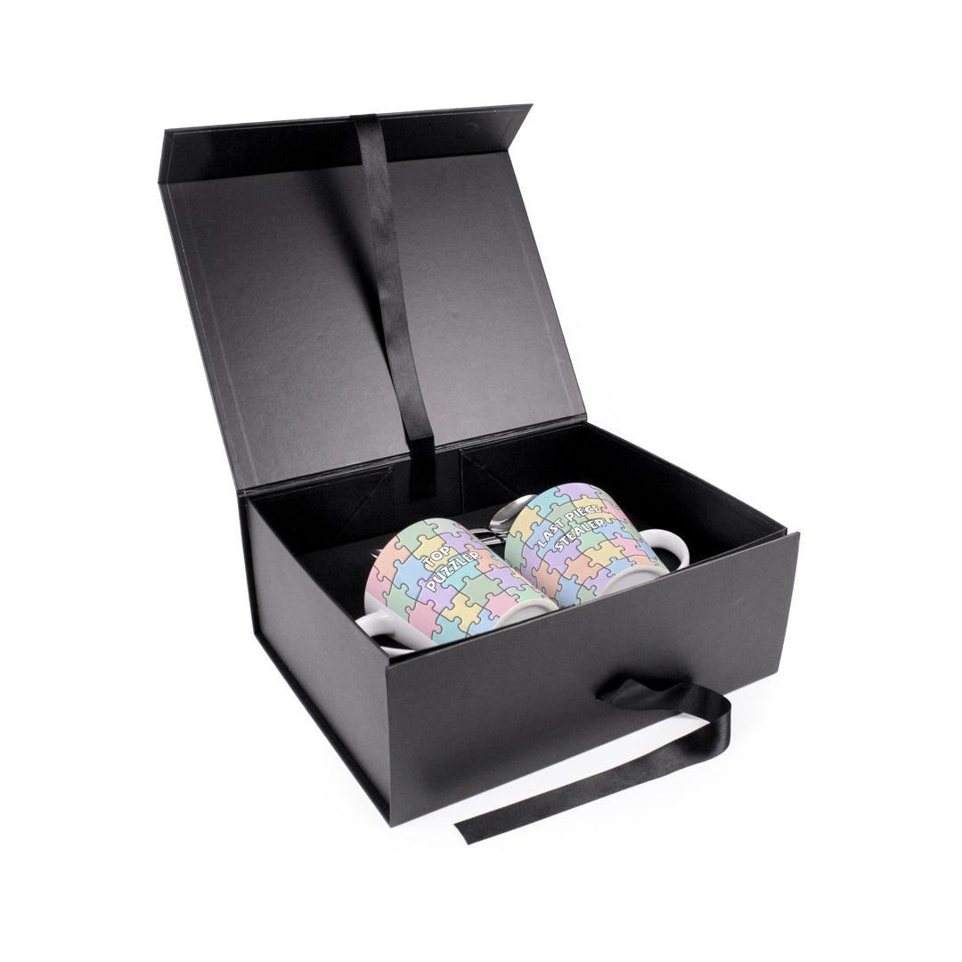 Purely Home Novelty Puzzle Lovers Latte Mug Gift Box Set