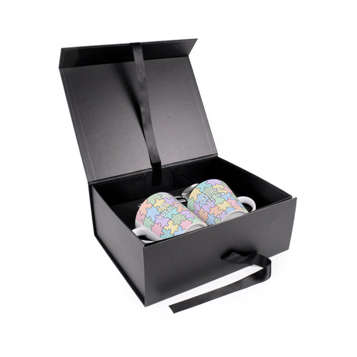 Purely Home Novelty Puzzle Lovers Latte Mug Gift Box Set