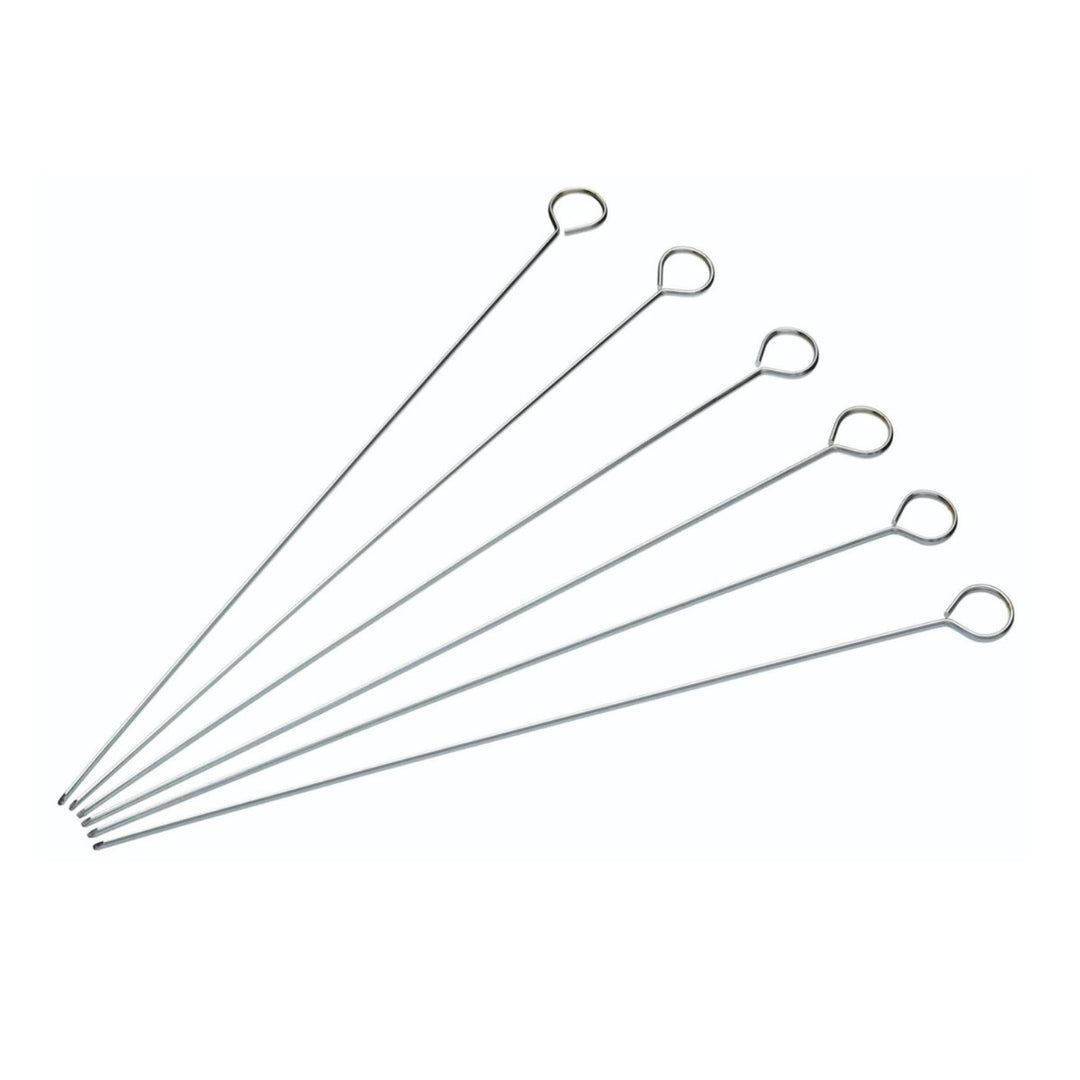 set of 6 stainless steel cooking skewers