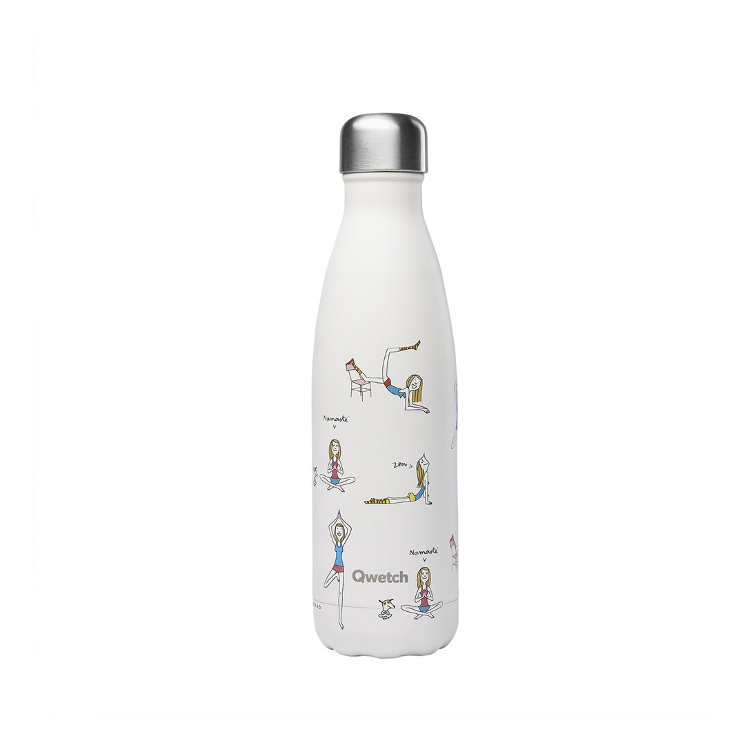 Qwetch Insulated Stainless Steel Bottle - Yoga - 500ml