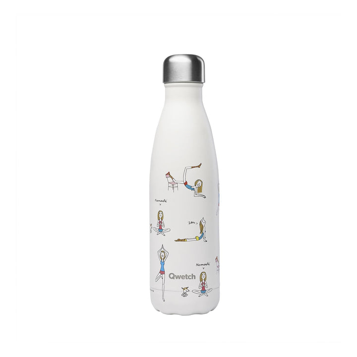 Qwetch Insulated Stainless Steel Bottle - Yoga - 500ml