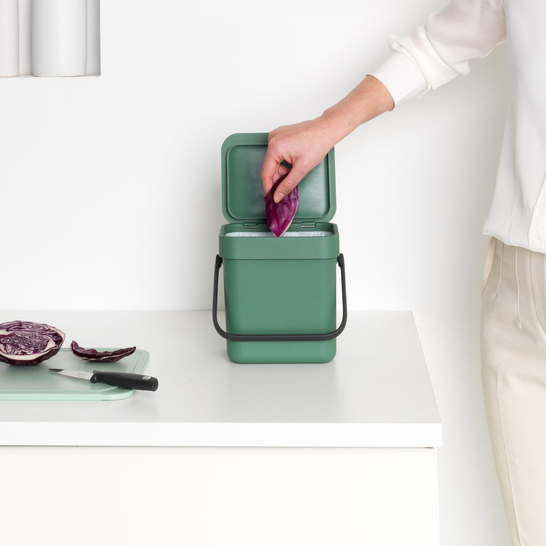 Brabantia Sort & Go Fir Green Kitchen Caddy - 3L Size