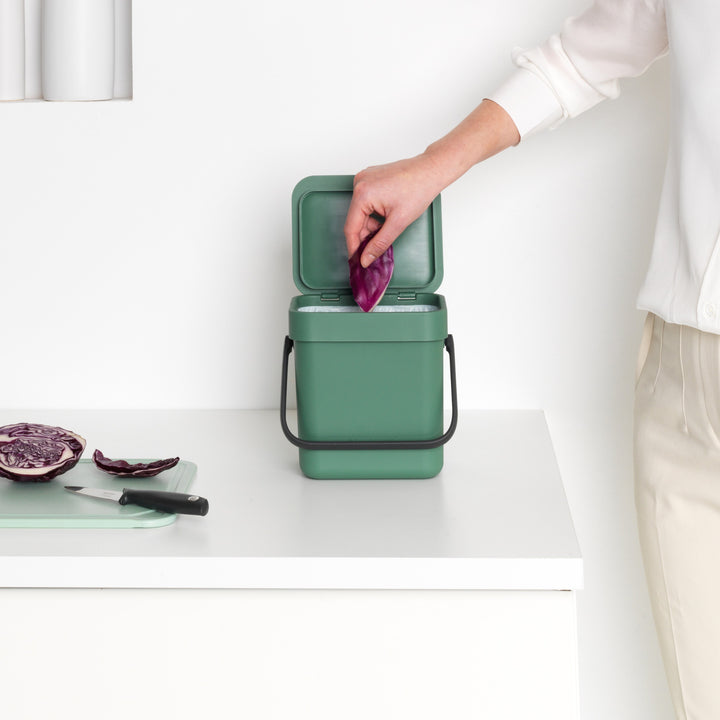 Brabantia Sort & Go Fir Green Kitchen Caddy - 3L Size