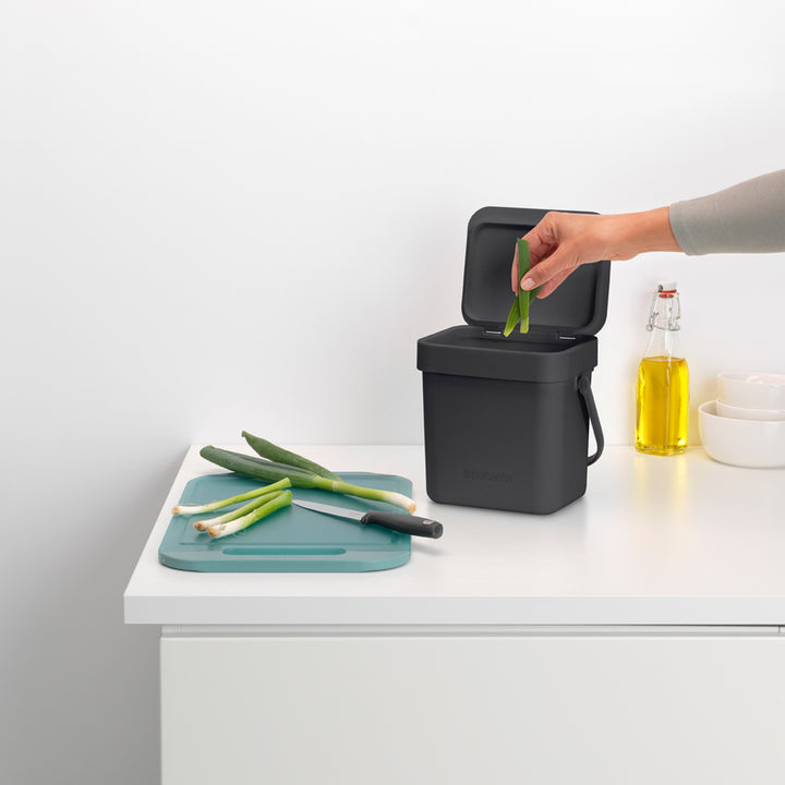Brabantia Sort & Go Dark Grey Kitchen Caddy - 3L Size
