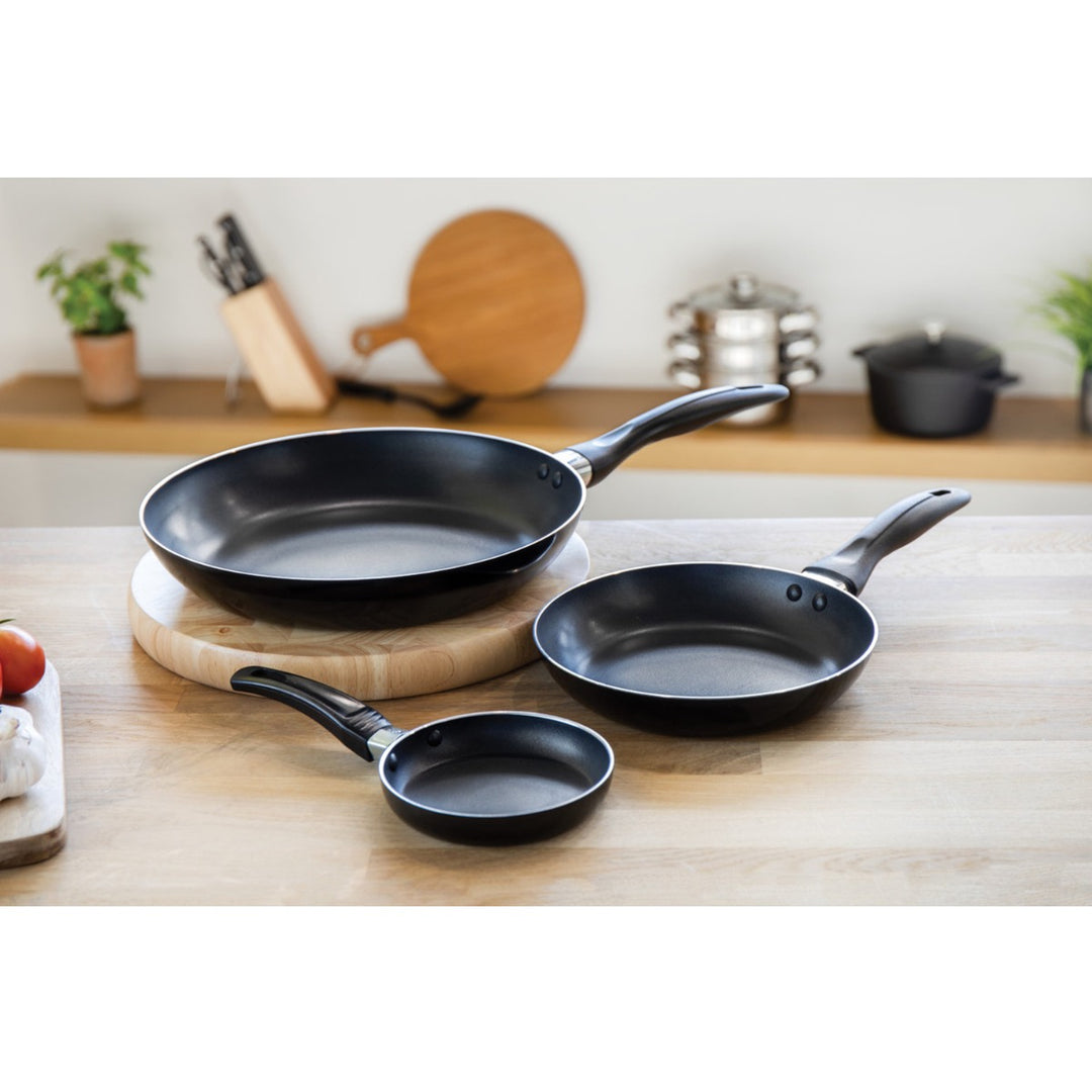 KitchenCraft Non-Stick Frying Pan Set - 12cm, 20cm & 28cm