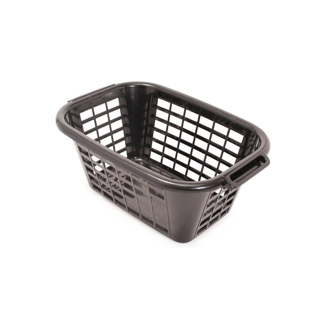 Addis 40L Rectangular Laundry Basket - Black