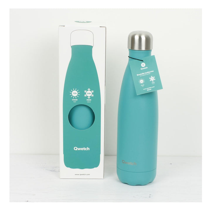 Qwetch Insulated Stainless Steel Bottle - Pop Lagoon - 500ml