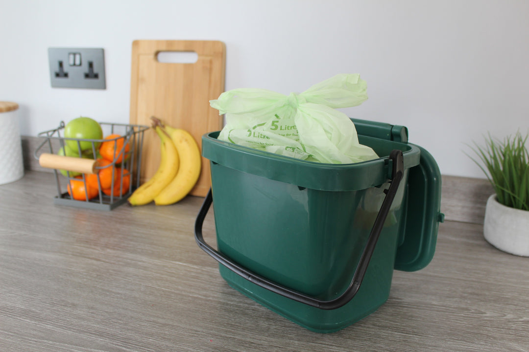 5L Caddy Company Tie Handle Compostable Kitchen Caddy Liners