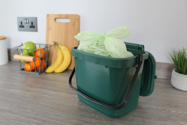 5L Caddy Company Tie Handle Compostable Kitchen Caddy Liners