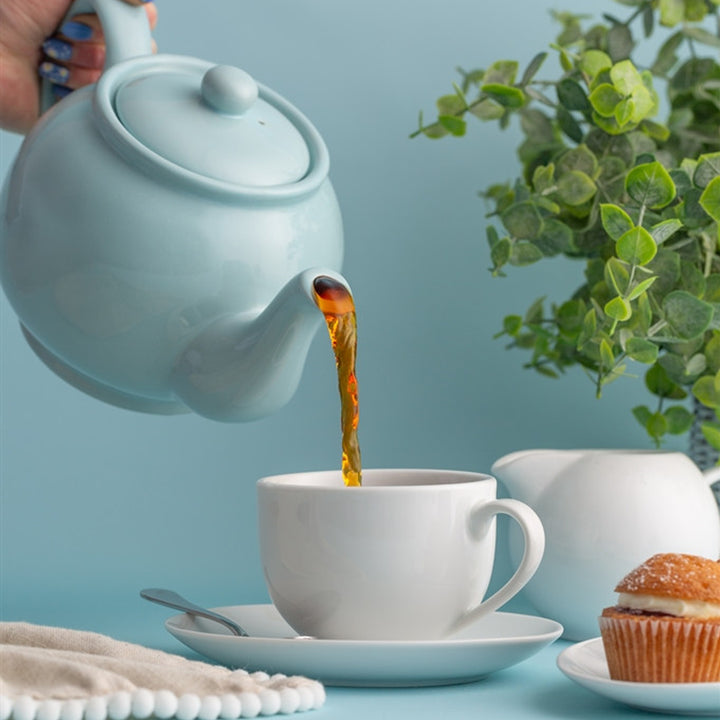 Price & Kensington Glossy Pastel Blue Teapot - 6 Cup