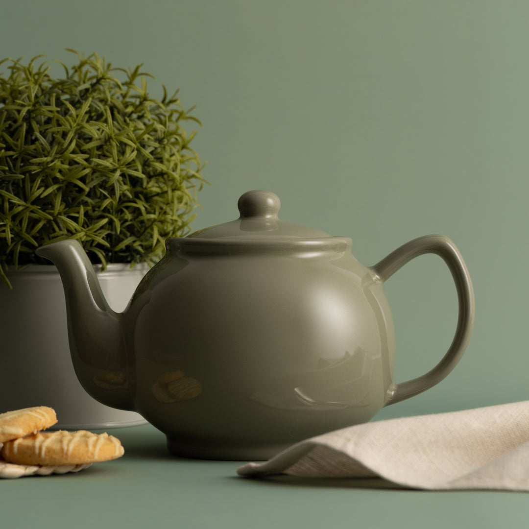 Price & Kensington Glossy Sage Green Teapot - 6 Cup