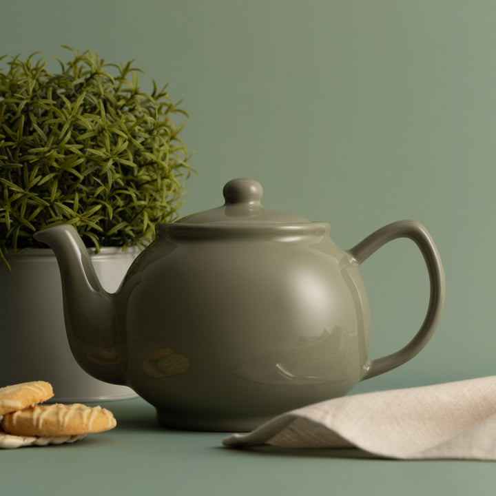 Price & Kensington Glossy Sage Green Teapot - 6 Cup
