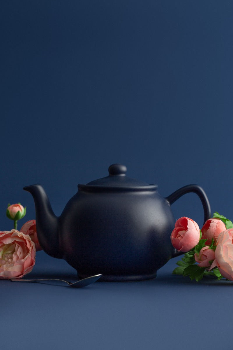 Price & Kensington Matte Navy Teapot - 6 Cup
