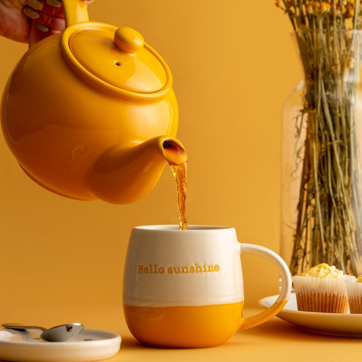 Price & Kensington Glossy Mustard Yellow Teapot - 6 Cup